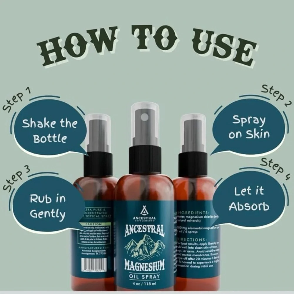 Magnesium Oil Spray - Brown